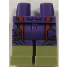 LEGO Dark Purple Legs with Dark Purple Shorts with Avengers Logo and Dark Red Stripes and Olive Green Boots (3815)