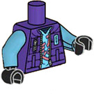 LEGO Dark Purple Lil' Nelson Torso (973 / 76382)