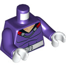 LEGO Donkerpaars Magneto Minifig Torso (973 / 76382)
