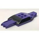 LEGO Dark Purple McDonald's Racers Roof with Pickup Bed, Side Mirrors, and Black Windshield