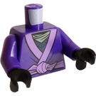 LEGO Tumma purppura Pienoishahmo Vartalo jossa Dark Purppura Robe Kuvio (973)