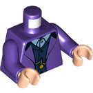 LEGO Dark Purple Minifig Torso with Purple Jacket over Vest (973 / 76382)