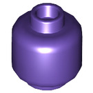 LEGO Dark Purple Minifigure Head (Recessed Solid Stud) (3274 / 3626)