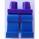 LEGO Dunkles Violett Minifigur Hüften mit Blau Beine (73200 / 88584)