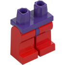 LEGO Donkerpaars Minifiguur Heupen met Rood Poten (73200 / 88584)