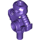 LEGO Dark Purple Minifigure Skull Axle Holder (23985)