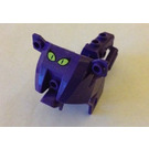 LEGO Dark Purple Motorcycle Fairing with Cat Eyes Sticker (52035)