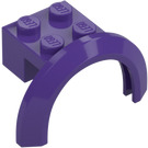 LEGO Dark Purple Mudguard Brick 2 x 2 with Wheel Arch  (50745)