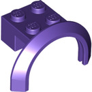 LEGO Dark Purple Mudguard Brick 2 x 2 with Wheel Arch  (50745)