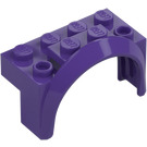 LEGO Tumma purppura Lokasuoja Palikka 2 x 4 x 2 jossa Pyörä Kaari (3387)