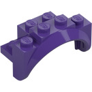 LEGO Dark Purple Mudguard Brick 2 x 4 x 2 with Wheel Arch (35789)