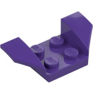 LEGO Viola scuro Parafango Piastra 2 x 2 con Flared Ruota Arches (41854)