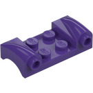 LEGO Dunkles Violett Kotflügel Platte 2 x 4 mit Headlights und Gebogen Fenders (93590)