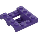 LEGO Violet Foncé Garde-boue Véhicule Base 4 x 4 x 1.3 (24151)