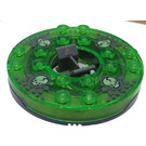 LEGO Dunkelviolett Ninjago Spinner mit Glow im the Dark Skulls und Dark Grau Backgrounds (92547)