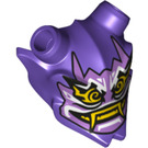 LEGO Dunkelviolett Oni Maske of Hatred Visier (geschlossen Mouth) (35636 / 37298)