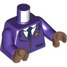 LEGO Violet foncé Chouette Post Worker Minifig Torse (973 / 76382)
