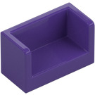 LEGO Dunkelviolett Paneel 1 x 2 x 1 mit geschlossen Ecken (23969 / 35391)