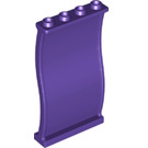 LEGO Dark Purple Panel 1 x 4 x 6 Wavy (34732)