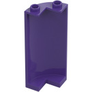 LEGO Dark Purple Panel 2 x 2 x 5 Wall Curved (30987)