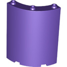 LEGO Dark Purple Panel 4 x 4 x 6 Curved (30562 / 35276)