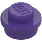 LEGO Morado oscuro Placa 1 x 1 Circular (6141 / 30057)