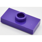 LEGO Dark Purple Plate 1 x 2 with 1 Stud (with Groove) (3794 / 15573)