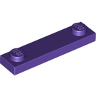 LEGO Dark Purple Plate 1 x 4 with Two Studs without Groove (92593)