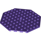 LEGO Violet foncé assiette 10 x 10 Octagonal avec Trou (89523)