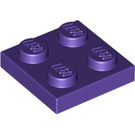 LEGO Dark Purple Plate 2 x 2 (3022 / 94148)