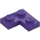 LEGO Viola scuro Piastra 2 x 2 Angolo (2420)