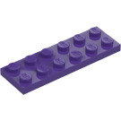 LEGO Mörklila Platta 2 x 6 (3795)