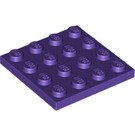 LEGO Violet foncé assiette 4 x 4 (3031)