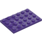 LEGO Morado oscuro Placa 4 x 6 (3032)