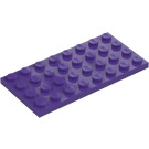 LEGO Mørk lilla Plate 4 x 8 (3035)