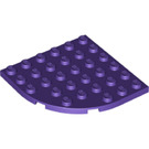LEGO Violet foncé assiette 6 x 6 Rond Coin (6003)