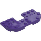 LEGO Dark Purple Plate 8 x 4 x 0.7 with Rounded Corners (73832)