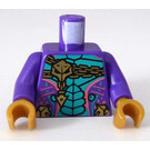 LEGO Morado oscuro Prince Kalmaar Torso (973 / 76382)