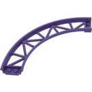 LEGO Dark Purple Rail 13 x 13 Curved with Edges (25061)