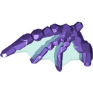 LEGO Dark Purple Rocky Wing with Transparent Light Blue Membranes (28373)