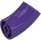 LEGO Dark Purple Round Brick with Elbow (Longer) (5489)