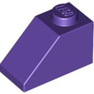 LEGO Dark Purple Slope 1 x 2 (45°) (3040 / 6270)