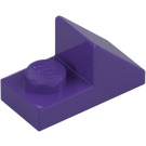 LEGO Dark Purple Slope 1 x 2 (45°) with Plate (15672 / 92946)