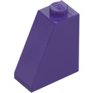 LEGO Morado oscuro Con pendiente 1 x 2 x 2 (65°) (60481)