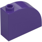 LEGO Morado oscuro Con pendiente 1 x 3 x 2 Curvo (33243)