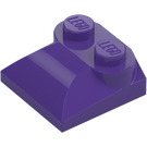 LEGO Violet Foncé Pente 2 x 2 Incurvé avec extrémité incurvée (47457)