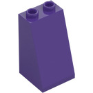 LEGO Dark Purple Slope 2 x 2 x 3 (75°) Hollow Studs, Rough Surface (3684 / 30499)