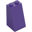 LEGO Tumma purppura Luiska 2 x 2 x 3 (75°) (Kiinteät nastat) (98560)