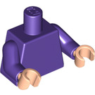 LEGO Donkerpaars The Joker's Henchman met Purple Top Minifig Torso (973 / 76382)