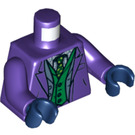 LEGO Dunkles Violett The Joker mit Grün Weste Minifigur Torso (973 / 76382)